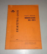 Catalogue des Pièces / Liste Détachées Massey - Ferguson Moissonneur 890/890S -, occasion d'occasion  Expédié en France