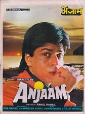 Anjaam 1994 Madhuri Dixit Shah Rukh Khan Vintage Raro Folheto de Imprensa Bollywood  comprar usado  Enviando para Brazil