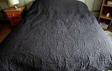 Black bedspread jacquard for sale  YELVERTON