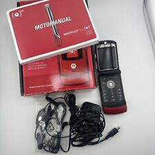 Verizon Motorola MOTORAZR V3m Phone Project Red AIDS AFRYKAŃSKIE + oryginalne pudełko itp. na sprzedaż  Wysyłka do Poland