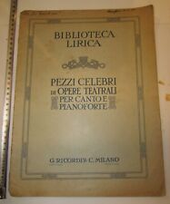 Biblioteca lirica pezzi usato  Catania