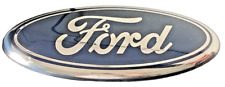 Premium Logo 7" Emblem:  BLUE Oval Chrome Logo for Ford Grille for sale  Shipping to South Africa