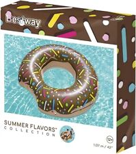 Bestway Inflatable Donut Lounger Tube Float Pool Toy 107 cm Assorted colours , used for sale  Shipping to South Africa