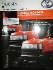 KUBOTA DIESEL TRACTOR L  L2800/L3400/L4400 Brochure Dealer Factory 2004 Original, used for sale  Canada