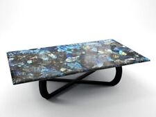 Barra de labradorita de 48""x30"" mostrador mesa de piedra de diente mesa de piedra preciosa decoración de mesa segunda mano  Embacar hacia Argentina