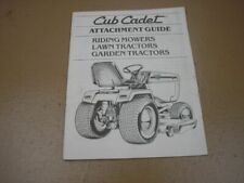 Cub Cadet 1806 Tractor Mower Attachment Guide Manual for sale  Punxsutawney