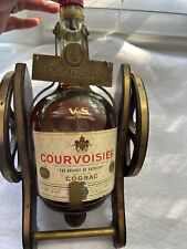 Antiguo decantador de cañón napoleano Courvoisier coñac fino champán brandy VSOP, usado segunda mano  Embacar hacia Argentina
