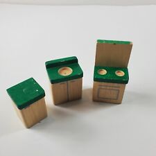 Plan Toys móveis de madeira para casa de bonecas cozinha acento verde, usado comprar usado  Enviando para Brazil