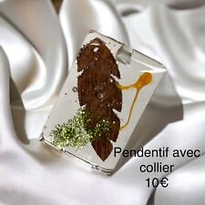 Pendentif resine epoxy d'occasion  Ploudalmézeau