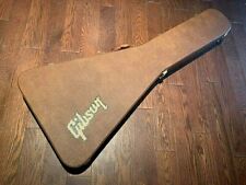 New Gibson Vintage Brown Korina Flying V HardShell Guitar Case World Wide Ship for sale  Shipping to Canada