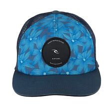 Sombrero de camionero Rip Curl malla floral azul rizado gorra ajustable segunda mano  Embacar hacia Argentina