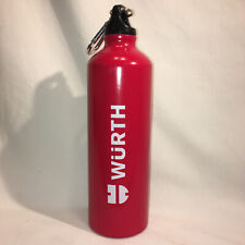 Used, WüRTH TOOL Zebra Promotional Advertising Aluminum Water Bottle Red Wurth Tools for sale  Shipping to South Africa