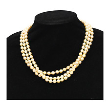 strand pearl necklace triple for sale  Chesterfield