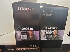 Usado, Cartucho de toner Lexmark 12A9686 preto. Pacote com 2 CAIXA ABERTA. T630, T632, T634, X630, X632 comprar usado  Enviando para Brazil