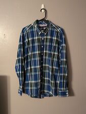 Camisa social masculina Tommy Hilfiger azul xadrez manga longa botão para baixo tamanho 2XL comprar usado  Enviando para Brazil