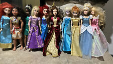 Disney Store Doll Lot Belle Moana Cinderella Ariel Elsa Rapunzel Anna Aurora, used for sale  Shipping to South Africa