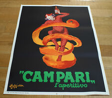 CAMPARI cartel italiano publicidad Cappiello Licor Aperitivo Bitters Milán segunda mano  Embacar hacia Argentina