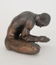 Estatueta escultura Veronese homem nu meditando corpo muscular acabamento bronze HTF comprar usado  Enviando para Brazil