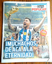 Usado, CAMPEÓN ARGENTINO - COPA MUNDIAL DE LA FIFA QATAR 2022 - Periódico Popular - MESSI segunda mano  Argentina 