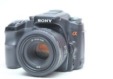 Sony Alpha A100 10.2MP Digital SLR Camera W/DT 50mm F1.8 SAM Lens, used for sale  Shipping to South Africa