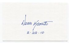 Dean Koontz Signed 3x5 inch Index Card Autographed Signature Writer Author for sale  Shipping to South Africa