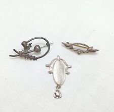 Antique silver brooches for sale  LEICESTER