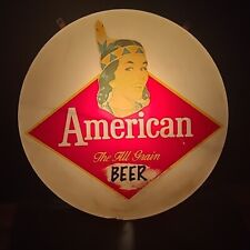 Letrero de cerveza American Maiden Princess 1940-1950 muy raro Baltimore, MD segunda mano  Embacar hacia Argentina