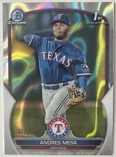 2023 1er Bowman Chrome Prospects Lava Andrés Mesa #68/399 Rangers segunda mano  Embacar hacia Argentina