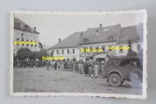 Gebraucht, Foto Wehrmacht Sudetenland 1938 Bautsch Budišov nad Budišovkou Kübelwagen (2) gebraucht kaufen  Georgensgmünd