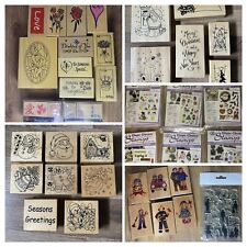 wooden block stamps for sale  PORTSMOUTH