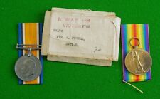 Ww1 medal pair for sale  BICESTER