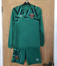 west ham official green goalkeeper set youth large for sale  BRENTWOOD