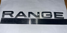 Range silver lettering for sale  LEIGH-ON-SEA
