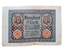 Reichsbanknote deutsches reich gebraucht kaufen  Grönwohld