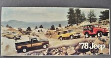 1978 jeep brochure for sale  Olympia