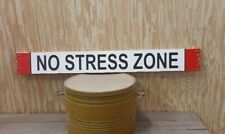 NO STRESS ZONE/Carved wood sign/Lake/River/Cabin/Home/Boat Dock/Décor/ Patio for sale  Shipping to South Africa