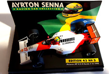 AYRTON SENNA voiture de course EDITION 1:43 N°1 McLaren mp 4/4-honda turbo 1988 segunda mano  Embacar hacia Argentina