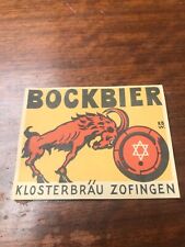 Bockbier klosterbrau zofingen gebraucht kaufen  Versand nach Germany