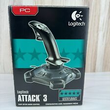 Used, NEW Logitech ATTACK 3 Video Game Flight Joystick Controller USB 2.0 Wired For PC for sale  Shipping to South Africa