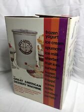 Vintage The Great American Máquina de Sobremesa Sorvete de Iogurte Congelado e Mais Estado Perfeito comprar usado  Enviando para Brazil