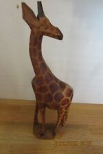 Carved wooden giraffe for sale  Shipping to Ireland