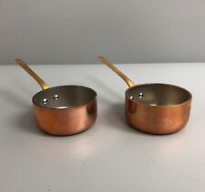 Used, Mauviel France Saute Pan Set x2 Bronze & Copper Design Kitchen Cooking Home -CP for sale  Shipping to South Africa