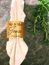 Personalised napkin ring for sale  POOLE