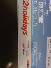 Jet2 rain cheque for sale  NEWTOWNARDS