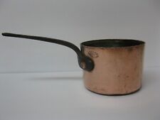 Antique Small Copper Sauce Pan Pot with Cast Iron Handle - LFD&H Co New York for sale  Shipping to Canada