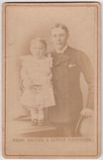 Horse racing CDV-Fred Archer, champion flat race jockey with his daughter for sale  BATH