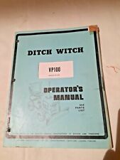 Ditch Witch Model VP100(Vibratory Plow) Operators Manual & Parts List , used for sale  Casper