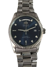 Orient OYSTER President relógio automático data do dia mostrador azul RARO comprar usado  Enviando para Brazil