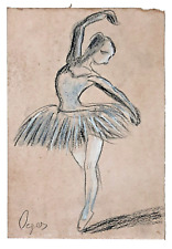Degas ballerina disegno usato  Italia