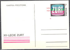 Poland 1973 - radio and television service - Fi.Cp 554 - postcard error - unused na sprzedaż  PL